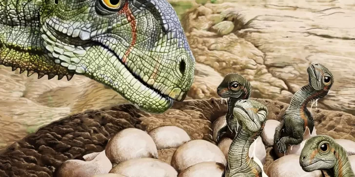 Descubren nido con más de 200 huevos de Titanosaurio en la India.